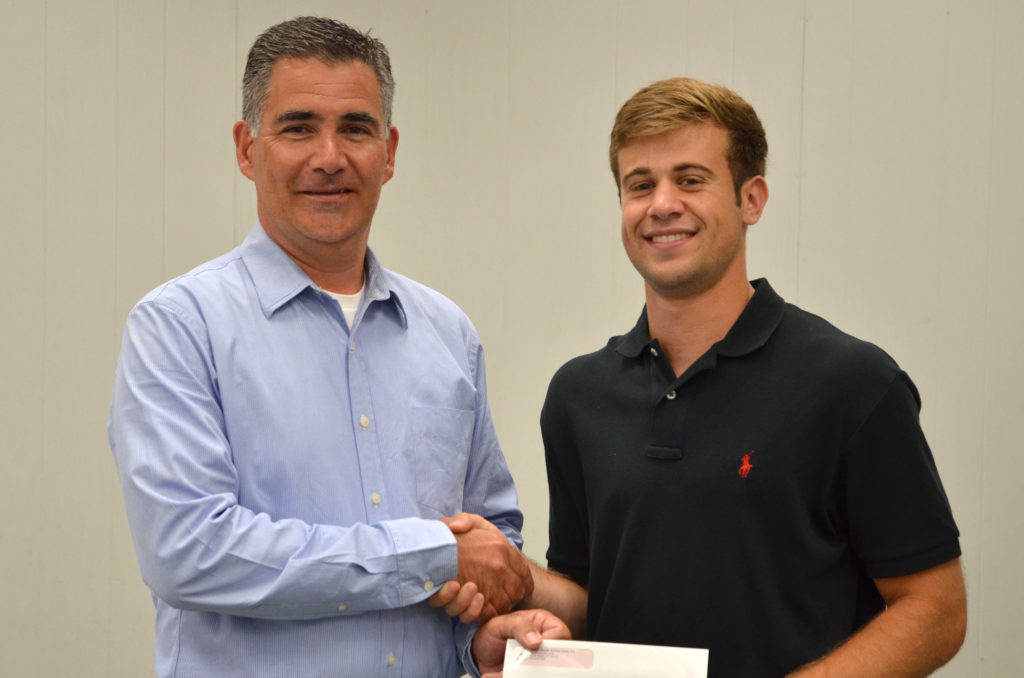 Thomas Bogen, pictured with NHSC President Adam Acquarulo.