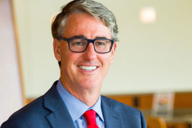 Adam Barrett has been named associate vice president and dean of law admissions at Quinnipiac University. Photo by John Hassett.
