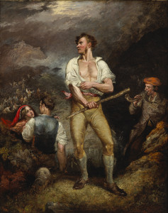 Daniel Macdonald, “The Fighter,” 1844, oil on canvas. Image courtesy of Sir Michael Smurfit.