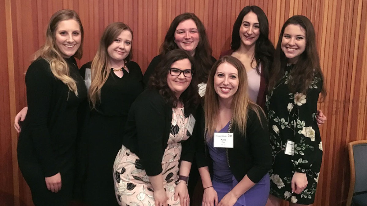 Quinnipiac University’s Women’s Law Society receives 2018 Ms. JD Honors Law School Chapter Award
